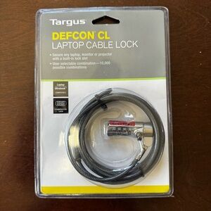 TARGUS Defcon CL Combination Lock Laptop Computer CABLE LOCK PA410U1 NIP NEW